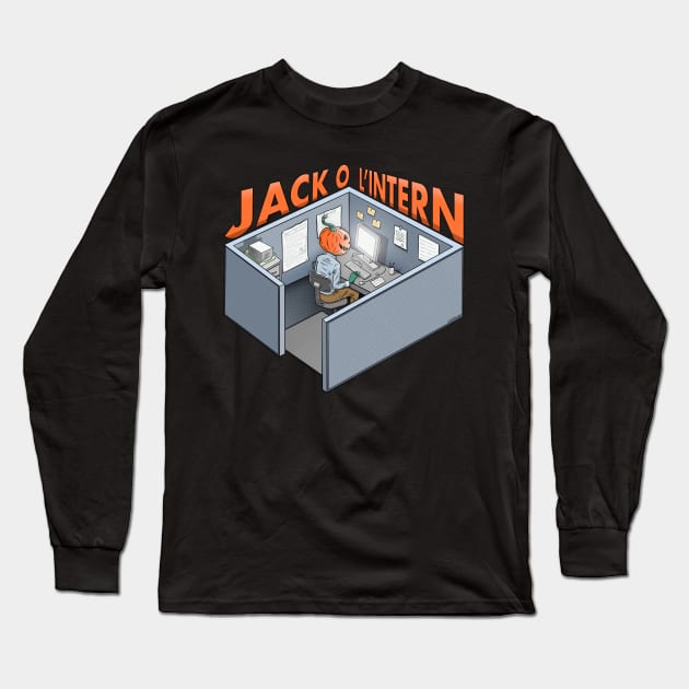 Jack-o-l'intern Long Sleeve T-Shirt by Justanos